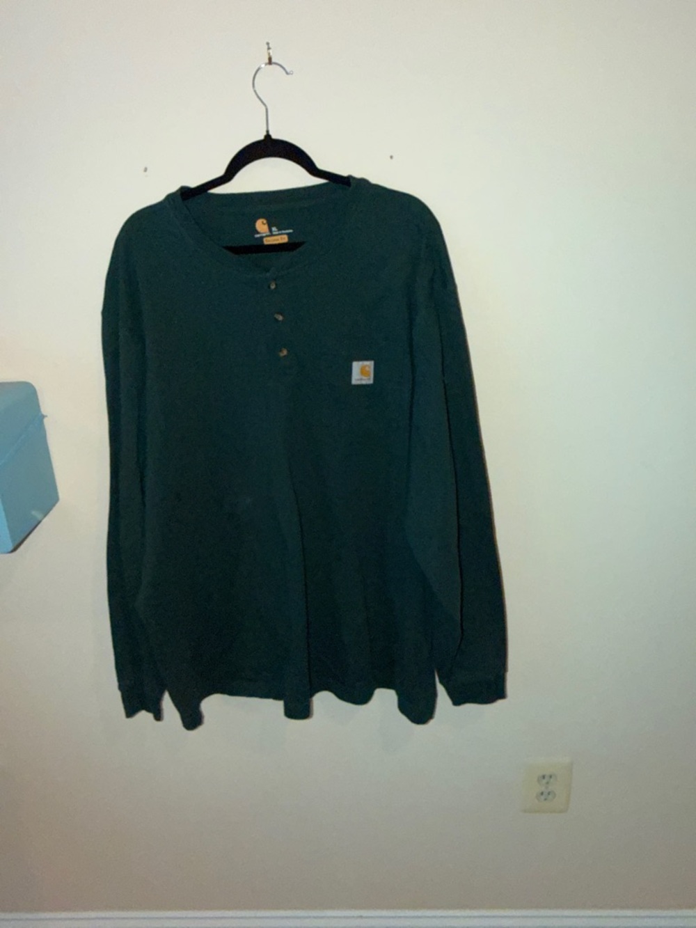 Carhartt Forest Green Long Sleeve Henley